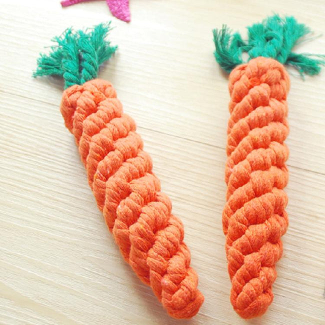 Frenchie Carrot Knot Toy