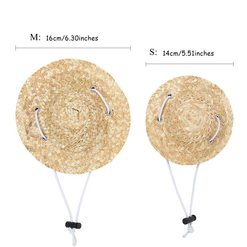 Straw Hat For French Bulldogs